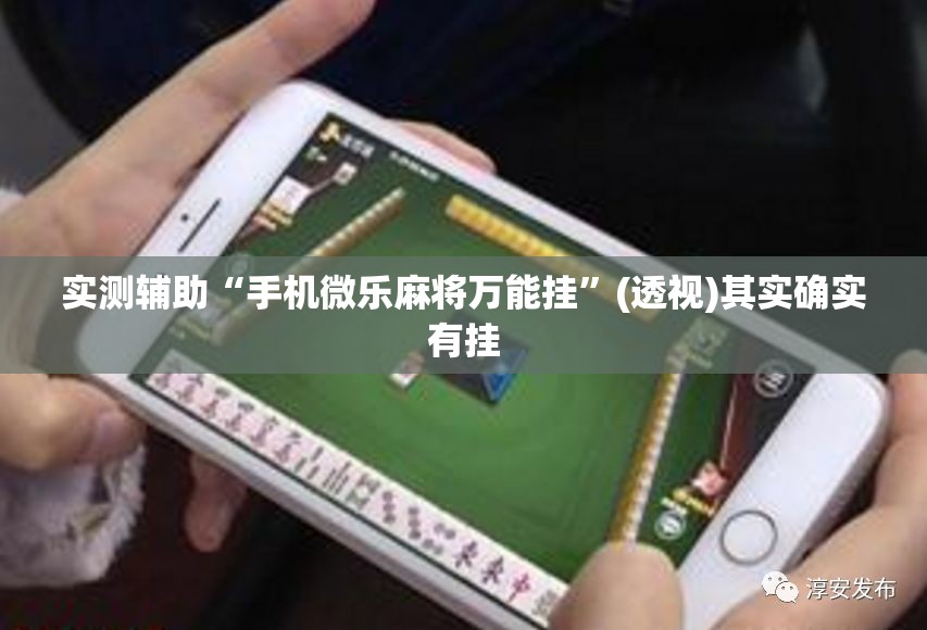 实测辅助“手机微乐麻将万能挂”(透视)其实确实有挂