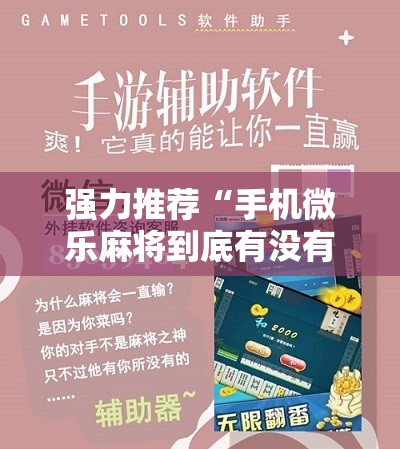 强力推荐“手机微乐麻将到底有没有挂”详细分享装挂步骤