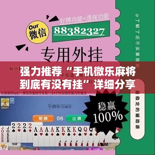 强力推荐“手机微乐麻将到底有没有挂	”详细分享装挂步骤
