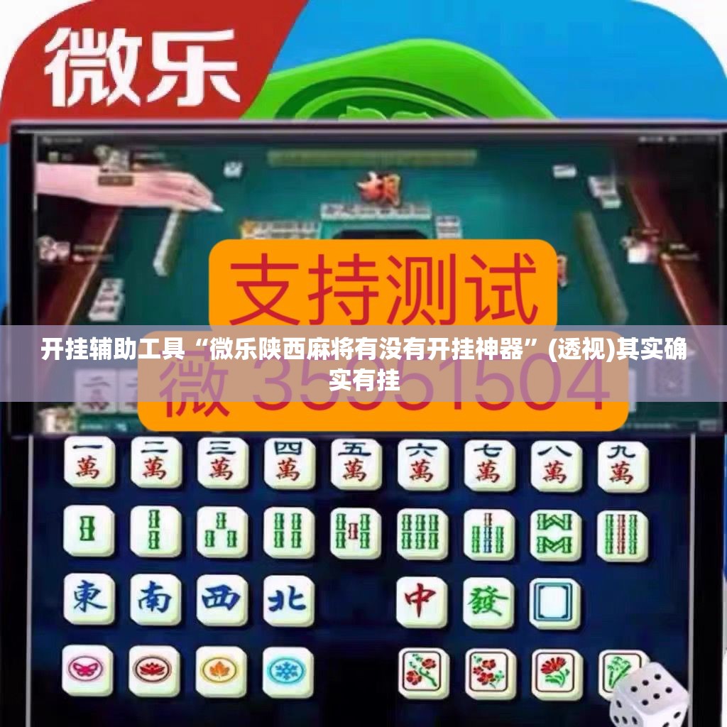 开挂辅助工具“微乐陕西麻将有没有开挂神器”(透视)其实确实有挂