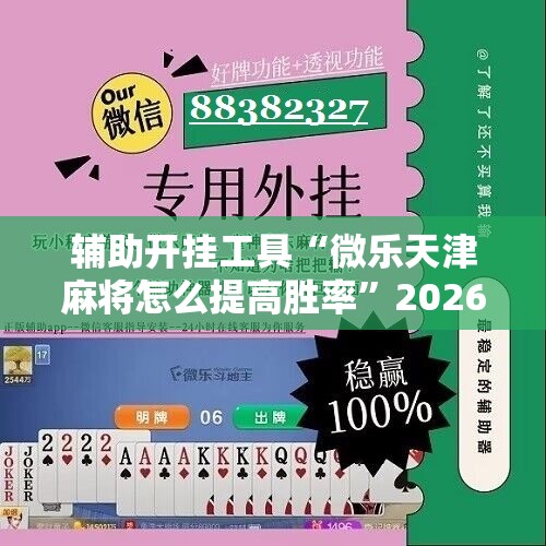 辅助开挂工具“微乐天津麻将怎么提高胜率”2026开挂教程步骤