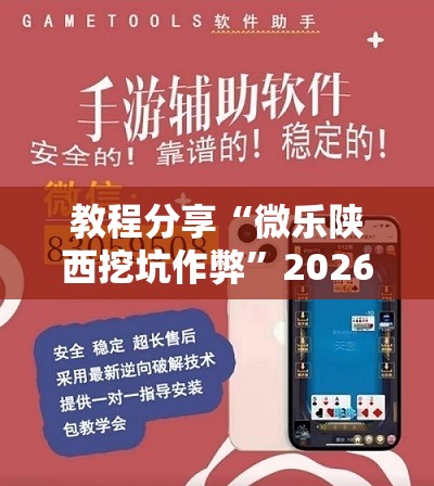 教程分享“微乐陕西挖坑作弊”2026开挂教程步骤