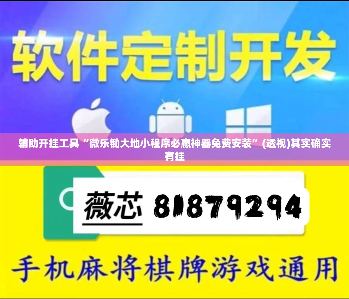 辅助开挂工具“微乐锄大地小程序必赢神器免费安装”(透视)其实确实有挂