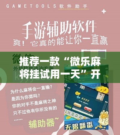 推荐一款“微乐麻将挂试用一天”开挂详细教程
