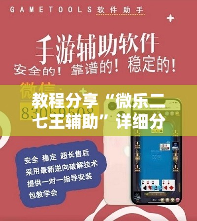教程分享“微乐二七王辅助”详细分享装挂步骤