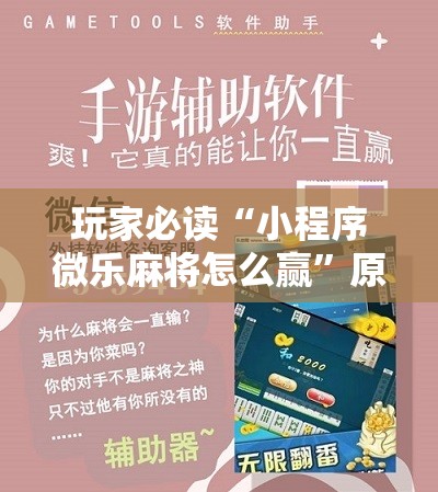 玩家必读“小程序微乐麻将怎么赢”原来可以开挂