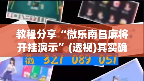 教程分享“微乐南昌麻将开挂演示”(透视)其实确实有挂