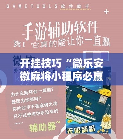 开挂技巧“微乐安徽麻将小程序必赢神器免费安装	”详细分享装挂步骤