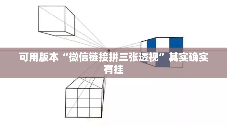 可用版本“微信链接拼三张透视	”其实确实有挂