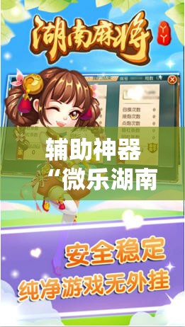 辅助神器“微乐湖南红中麻将免费开挂	”原来可以开挂