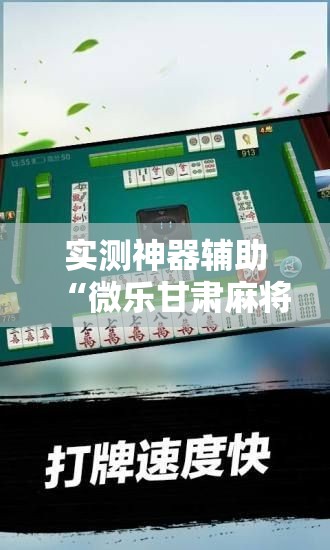 实测神器辅助“微乐甘肃麻将万能开挂器通用版”详细分享装挂步骤