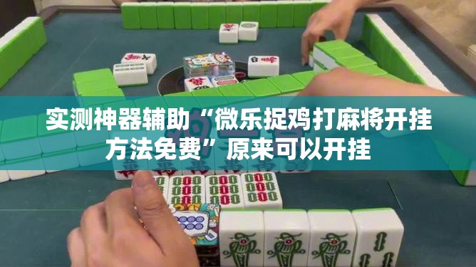 实测神器辅助“微乐捉鸡打麻将开挂方法免费”原来可以开挂