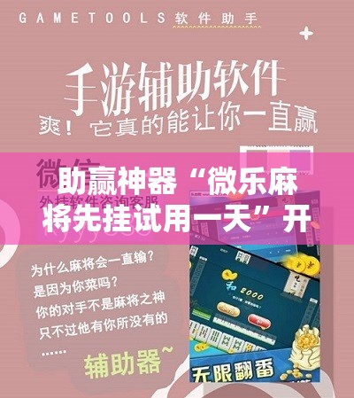 助赢神器“微乐麻将先挂试用一天	”开挂辅助脚本+详细开挂安装教程