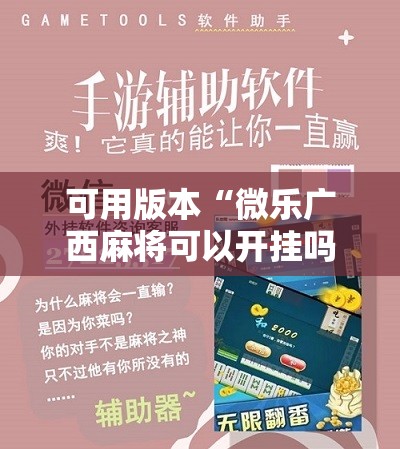 可用版本“微乐广西麻将可以开挂吗”科技辅助神器手机版