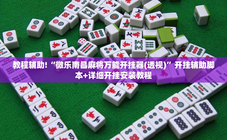 教程辅助!“微乐南昌麻将万能开挂器(透视)”开挂辅助脚本+详细开挂安装教程