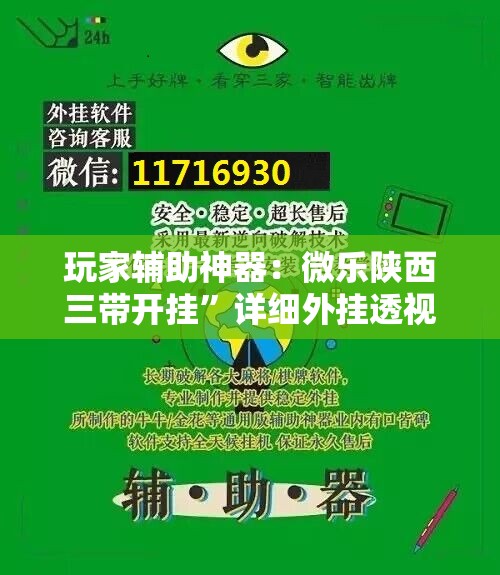 玩家辅助神器：微乐陕西三带开挂”详细外挂透视辅助软件教程