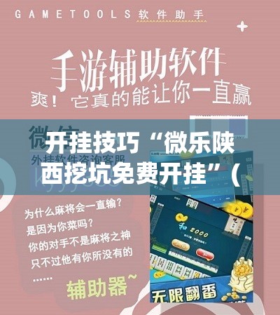 开挂技巧“微乐陕西挖坑免费开挂”(辅助神器)开挂详细教程