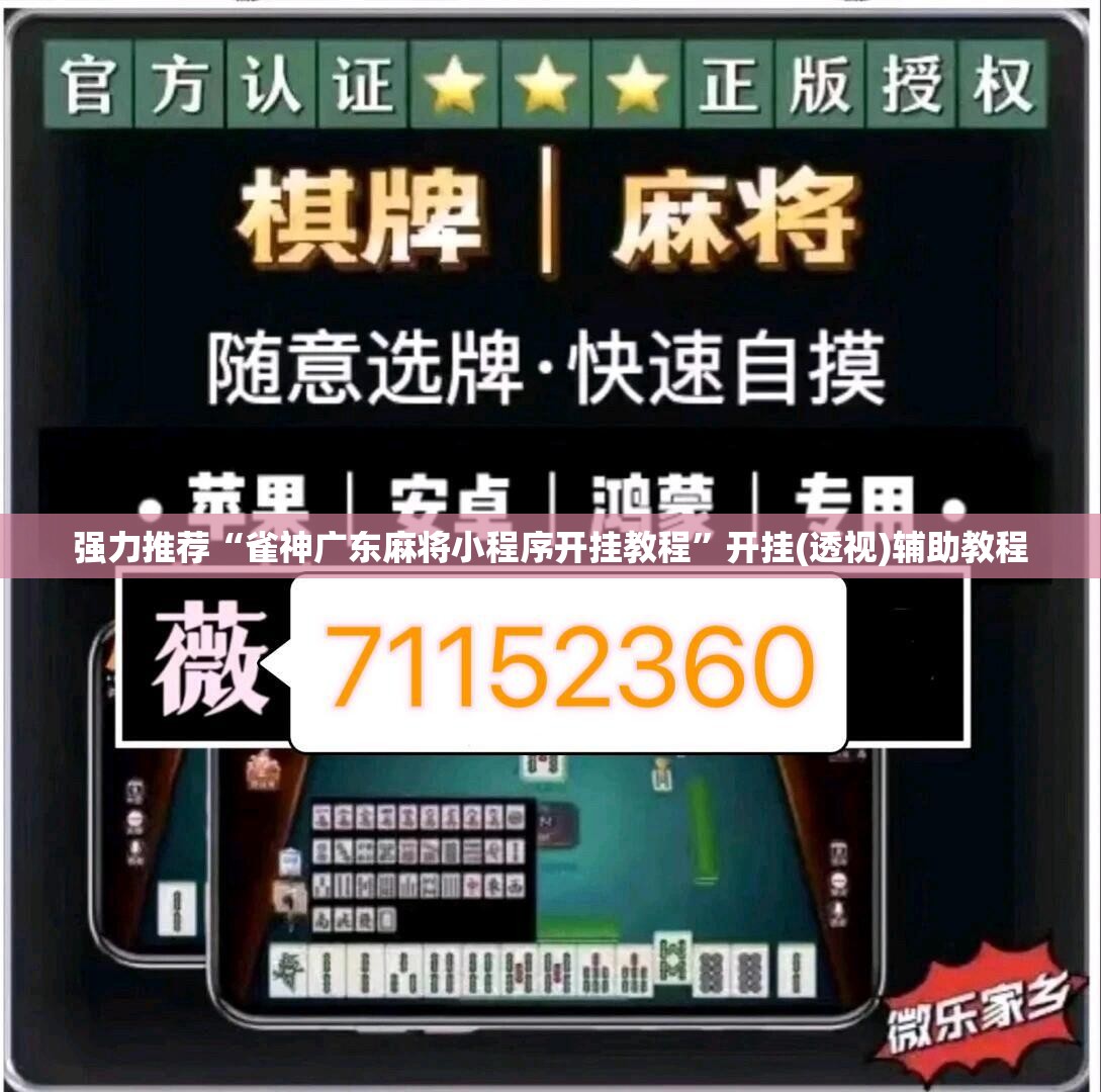 强力推荐“雀神广东麻将小程序开挂教程”开挂(透视)辅助教程
