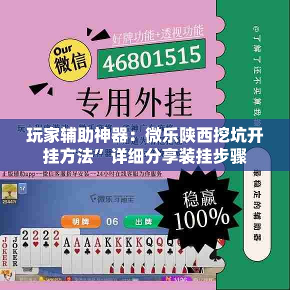 玩家辅助神器：微乐陕西挖坑开挂方法	”详细分享装挂步骤