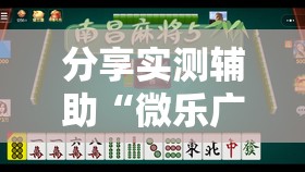 分享实测辅助“微乐广西麻将专用神器”其实确实有挂