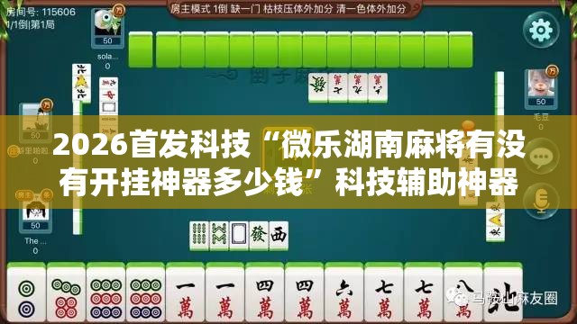 2026首发科技“微乐湖南麻将有没有开挂神器多少钱”科技辅助神器手机版