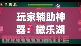 玩家辅助神器：微乐湖南麻将三打哈有挂吗”(透视)其实确实有挂