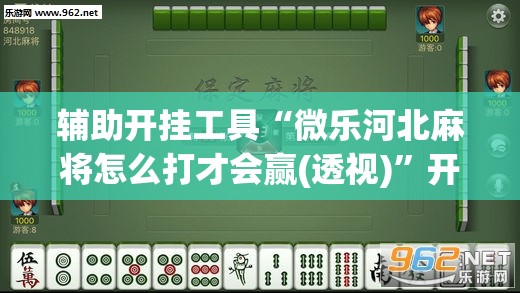 辅助开挂工具“微乐河北麻将怎么打才会赢(透视)”开挂辅助脚本+详细开挂安装教程