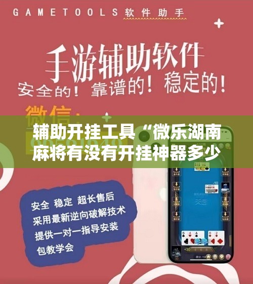 辅助开挂工具“微乐湖南麻将有没有开挂神器多少钱	”科技辅助神器手机版