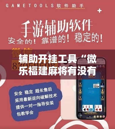 辅助开挂工具“微乐福建麻将有没有挂”2026开挂教程步骤