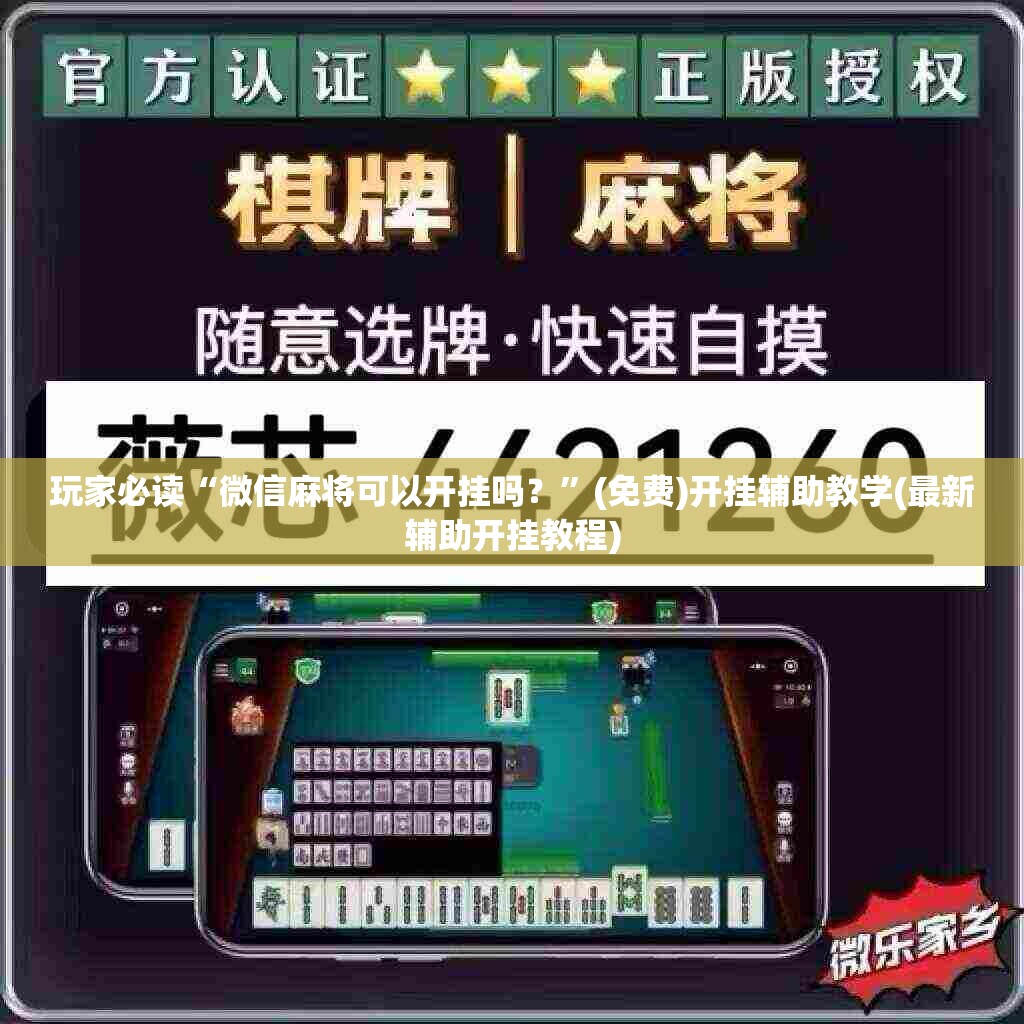 玩家必读“微信麻将可以开挂吗？	”(免费)开挂辅助教学(最新辅助开挂教程)
