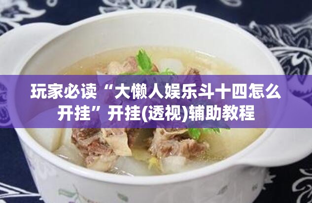 玩家必读“大懒人娱乐斗十四怎么开挂”开挂(透视)辅助教程