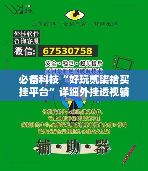 必备科技“好玩贰柒拾买挂平台”详细外挂透视辅助软件教程