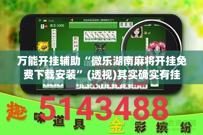 万能开挂辅助“微乐湖南麻将开挂免费下载安装”(透视)其实确实有挂