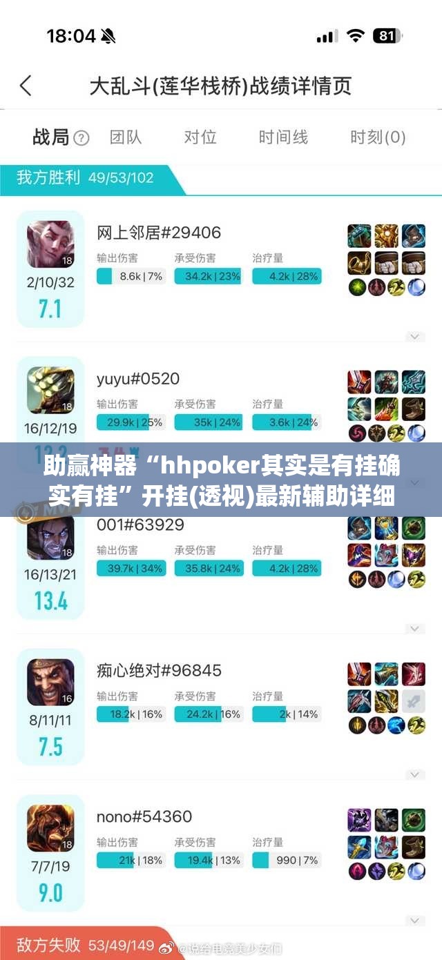 助赢神器“hhpoker其实是有挂确实有挂”开挂(透视)最新辅助详细