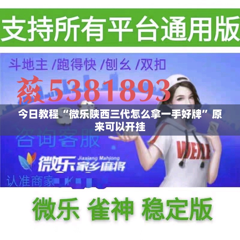 今日教程“微乐陕西三代怎么拿一手好牌”原来可以开挂