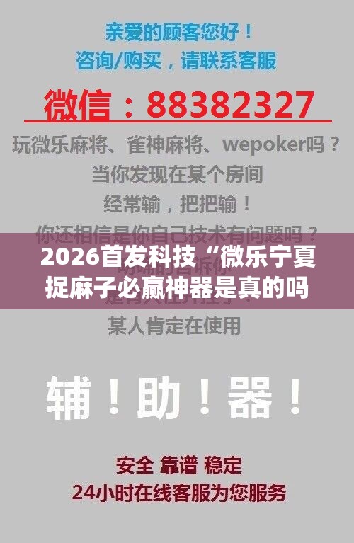 2026首发科技“微乐宁夏捉麻子必赢神器是真的吗”(辅助神器)开挂详细教程