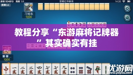 教程分享“东游麻将记牌器	”其实确实有挂