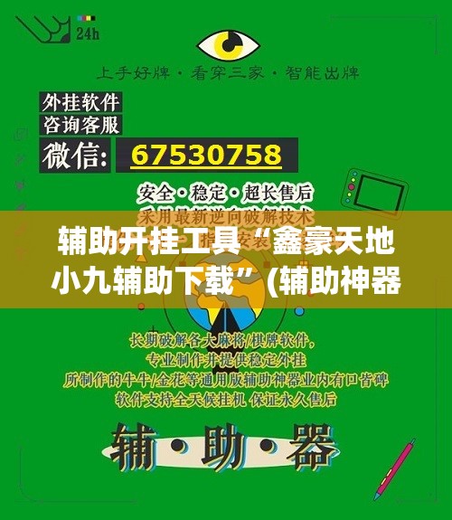 辅助开挂工具“鑫豪天地小九辅助下载”(辅助神器)开挂详细教程