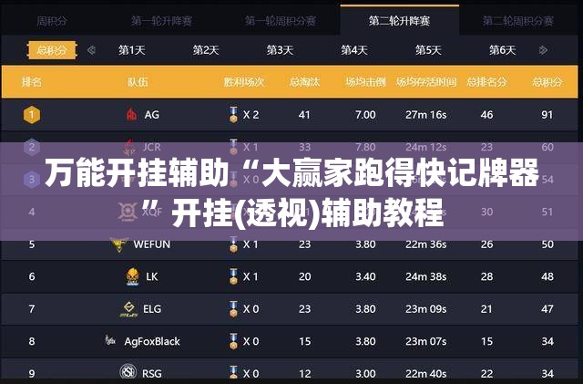 万能开挂辅助“大赢家跑得快记牌器”开挂(透视)辅助教程