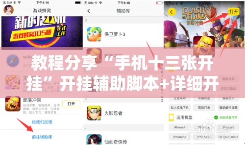 教程分享“手机十三张开挂”开挂辅助脚本+详细开挂安装教程