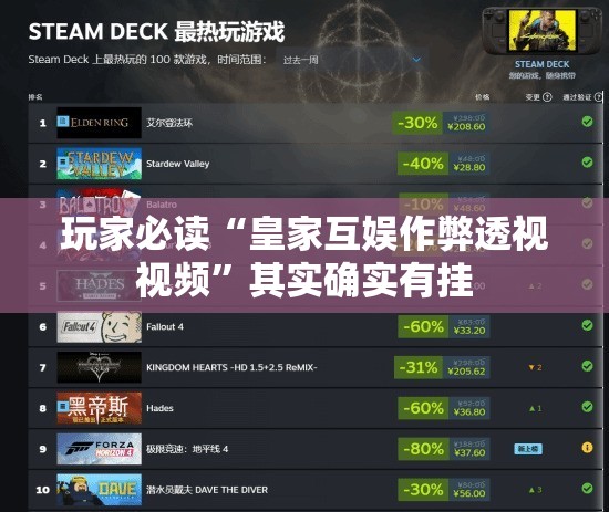 玩家必读“皇家互娱作弊透视视频”其实确实有挂