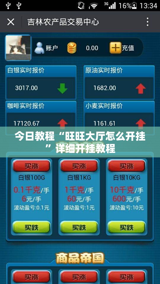 今日教程“旺旺大厅怎么开挂”详细开挂教程