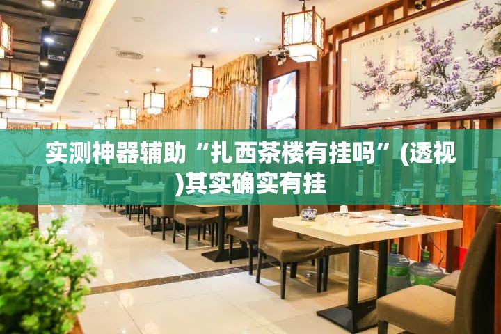 实测神器辅助“扎西茶楼有挂吗”(透视)其实确实有挂