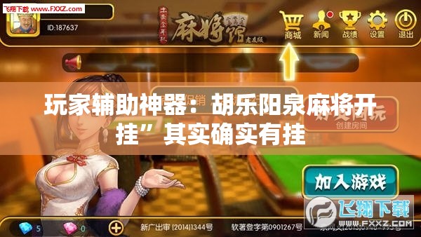 玩家辅助神器：胡乐阳泉麻将开挂”其实确实有挂