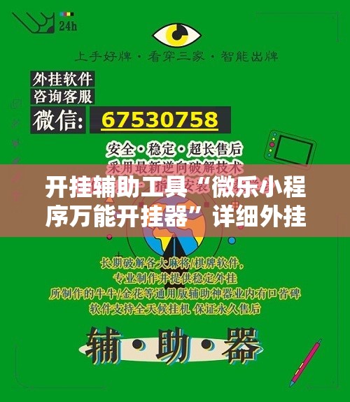 开挂辅助工具“微乐小程序万能开挂器	”详细外挂透视辅助软件教程
