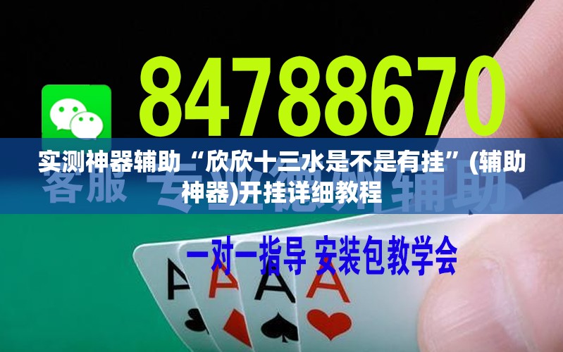 实测神器辅助“欣欣十三水是不是有挂”(辅助神器)开挂详细教程