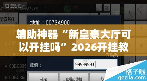 辅助神器“新皇豪大厅可以开挂吗”2026开挂教程步骤