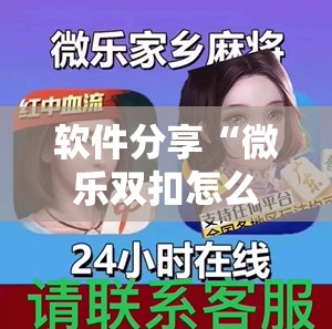 软件分享“微乐双扣怎么能分到好牌”开挂详细教程
