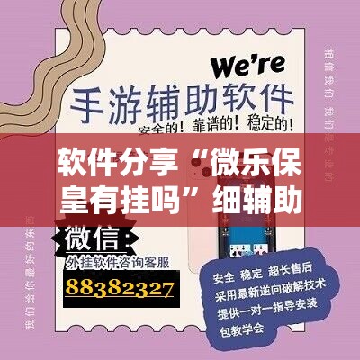 软件分享“微乐保皇有挂吗”细辅助教程分享