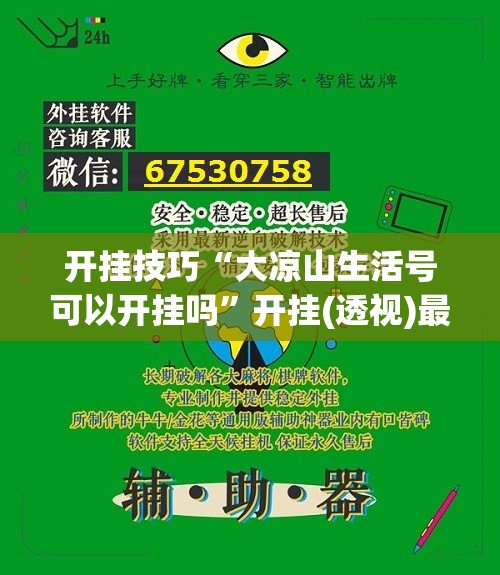 开挂技巧“大凉山生活号可以开挂吗”开挂(透视)最新辅助详细